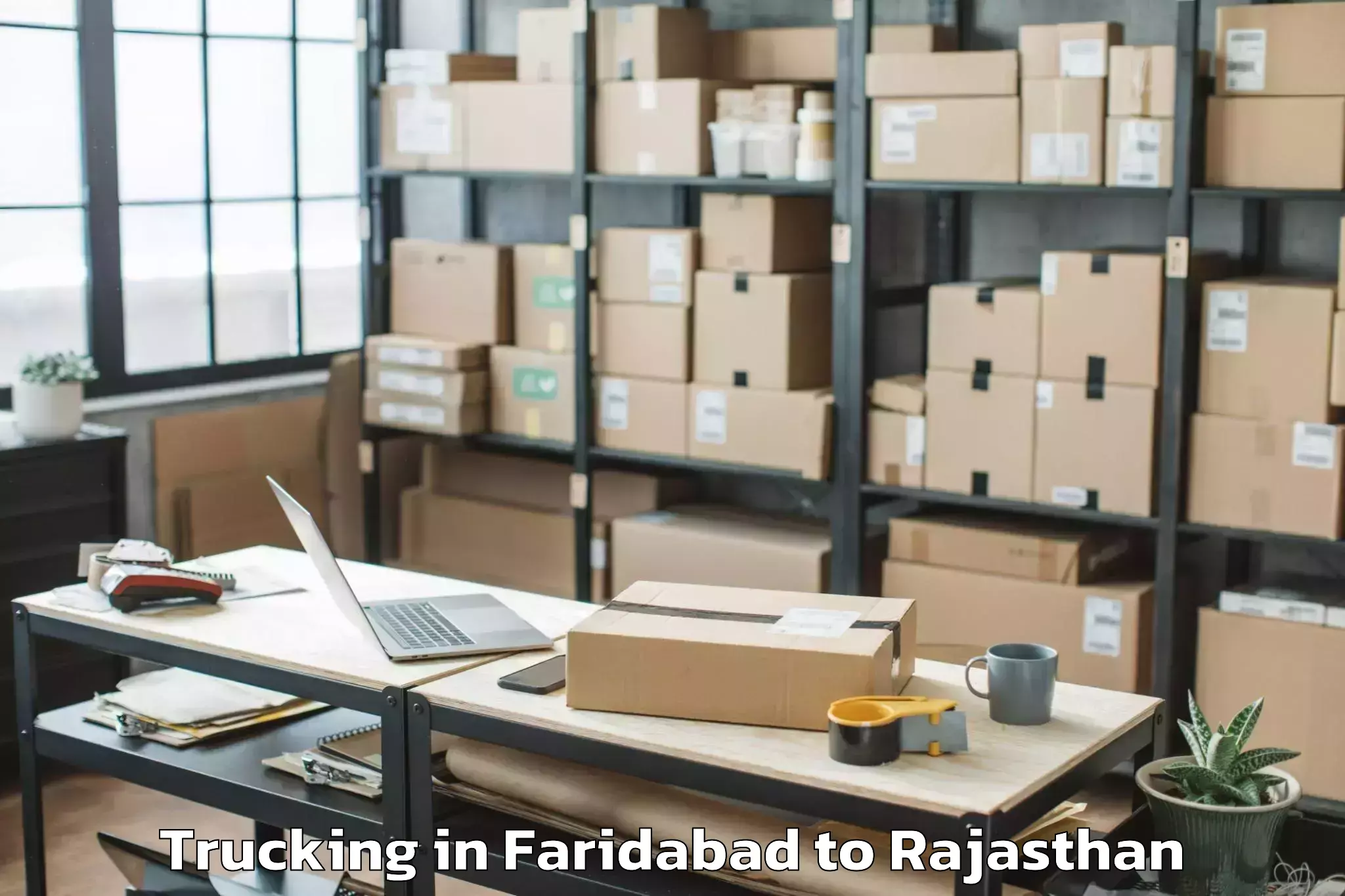 Book Faridabad to Chohtan Trucking